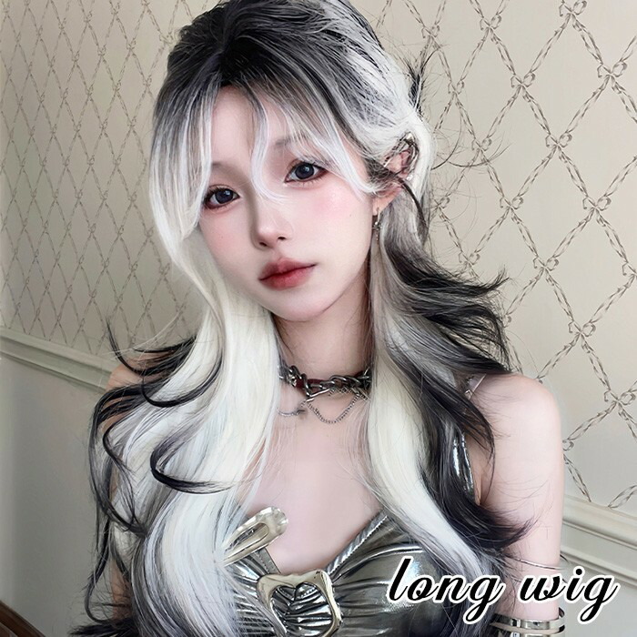 ウィッグ グラデーション レディース フルウィッグ ロング 長髪 巻き髪 可愛い かわいい 大人用 コスプレ ロリータ ゴスロリ コスチューム 仮装 かつら 自然 小顔 変装 女装 文化祭 学園祭 演劇 舞台 イベント ハロウィン ゆめかわいい ゆめかわ