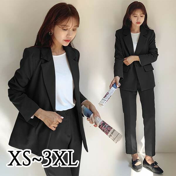 未使用タグ付き 大きいサイズ パンツスーツ 15号 17号 セットアップ 春夏秋 dg108x1_1.jpg