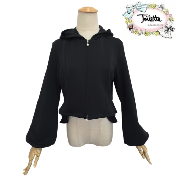 売れ筋商品|||トワレ カーディガン toilette お袖リボンがかわいい ホワイト  M サイズ1 大人かわいい服 ディリーウェアー トワレ カーディガン toilette お袖リボンがかわいい ホワイト M