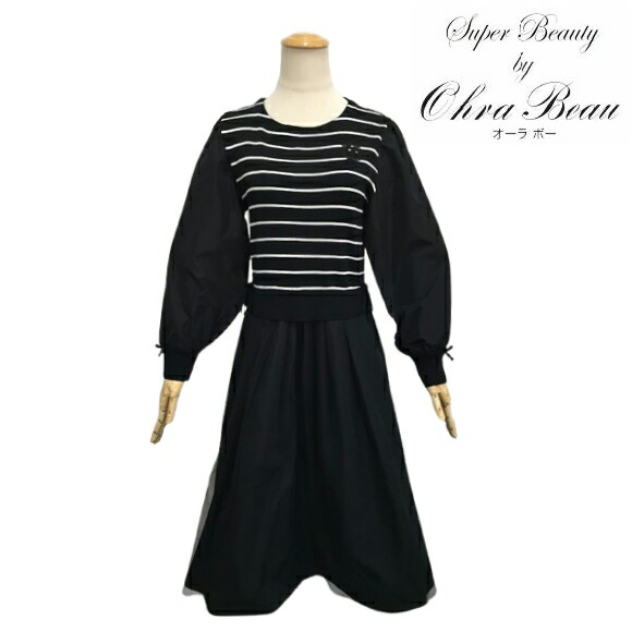 楽天市場】スーパービューティー ワンピース 胸元花モチーフ サイド