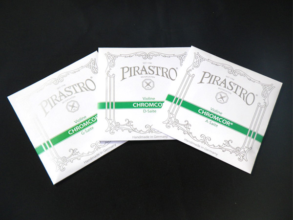 バイオリン弦 ピラストロ クロムコア ADG線セット 1/4+1/8サイズ PIRASTRO CHROMCOR