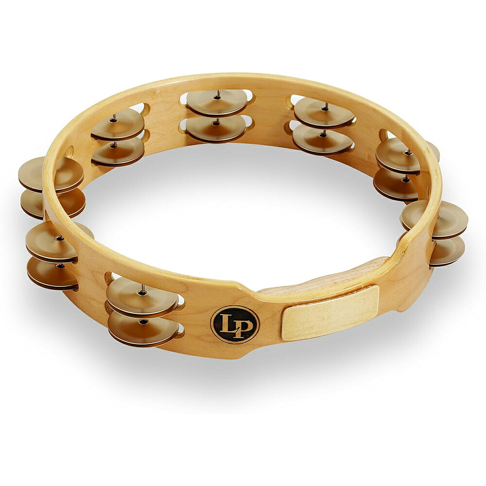 LP エルピー ジングルベル 2列 アルミジングル LP382-A LP 10inch Wood Tamourine