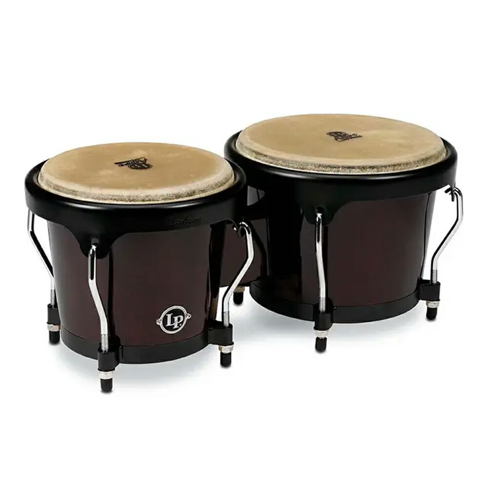 【10日までポイントUP】LP エルピー ボンゴ LPA601-DW LP Aspire Wood Bongos Black Hardware