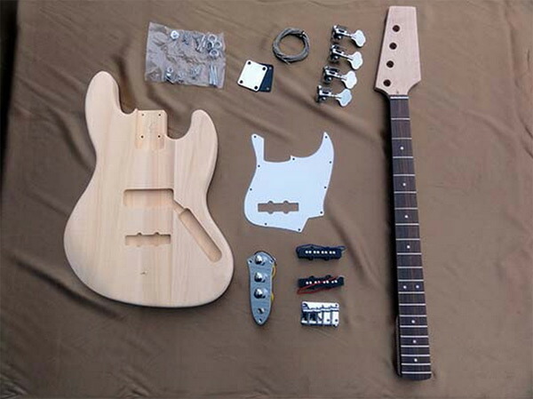 【20時からポイントUP】HOSCO　ベースギター組立キット　ER-KIT-JB　ジャズベースタイプ　楽器組み立てキット　ホスコ