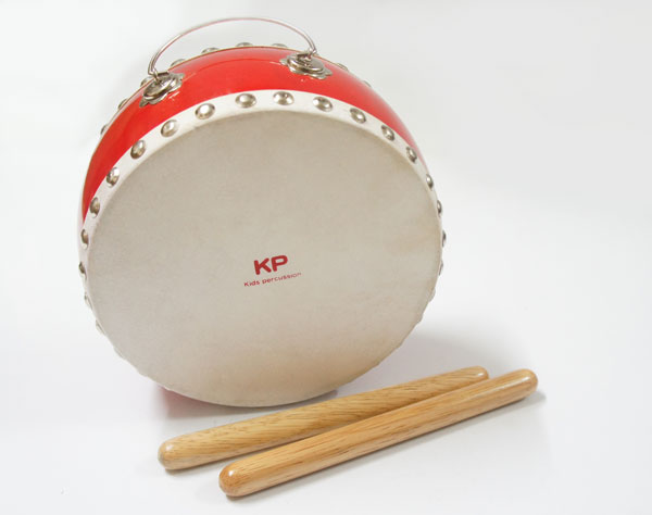 楽天市場】KP キッズパーカッション きっず わだいこ レッド 和太鼓