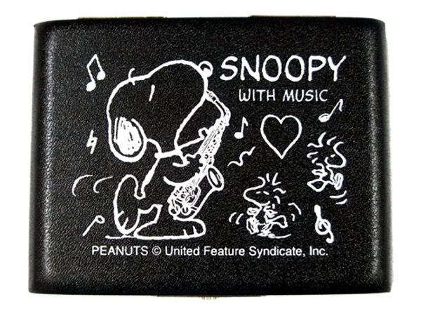 【10日までポイントUP】SNOOPY with Music　SAS-05　ブラック　5枚収納　SAS05　アルトサックス用リードケース　スヌーピーバンドコレクション