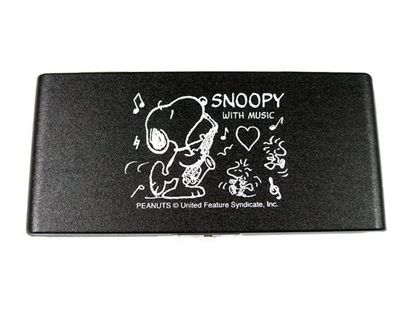 【10日までポイントUP】SNOOPY with Music　SAS-10　ブラック　10枚収納　SAS10　アルトサックス用リードケース　スヌーピーバンドコレクション