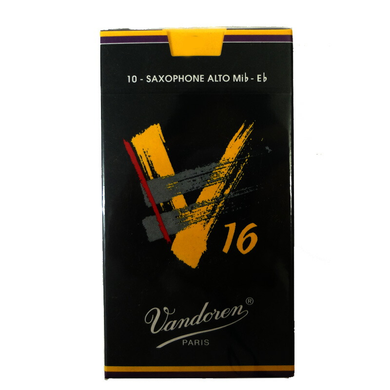 バンドレン V16 アルトサックスリード 厚み：3 1/2×10枚(1箱) Vandoren