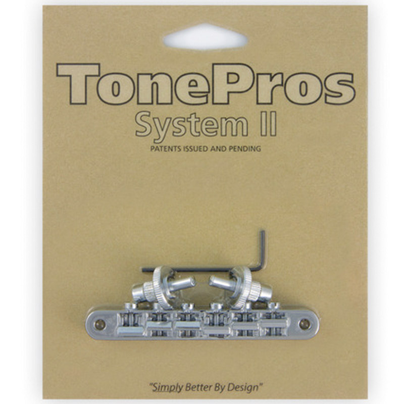 TonePros ブリッジ NVR2-C クローム AVR2 with Standard Nashville Post Tuneomatic