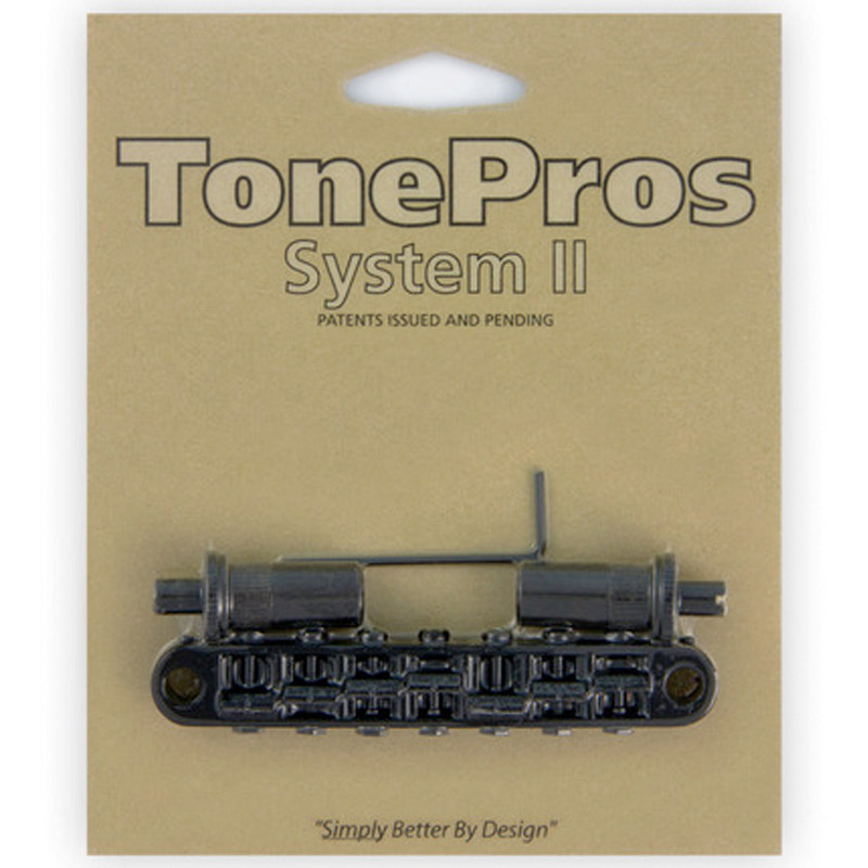 TonePros 7弦ギター用ブリッジ TP7-B ブラック ラージポスト 7 String Metric Tuneomatic large posts 10,260円