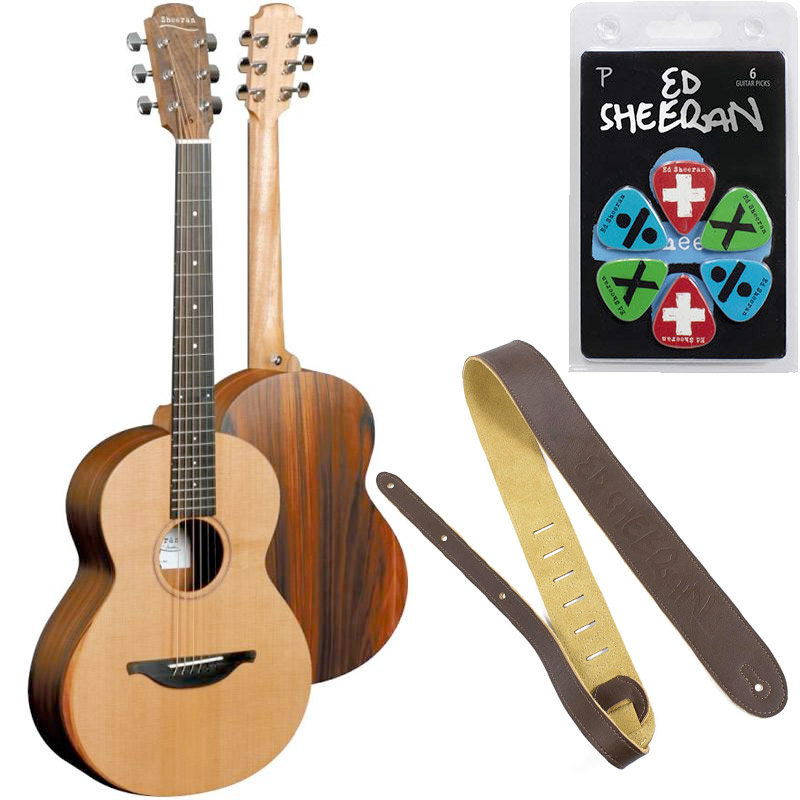 ピック＆レザーストラップ付 Sheeran BY Lowden ピックアップ付アコースティックギター W-03 セダー＆ローズウッド エドシーラン