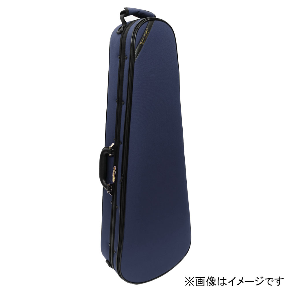 【10日までポイントUP】Super Light スーパーライト ヴィオラ 三角形 ケース ブルー Shaped Viola Case Blue 4/4