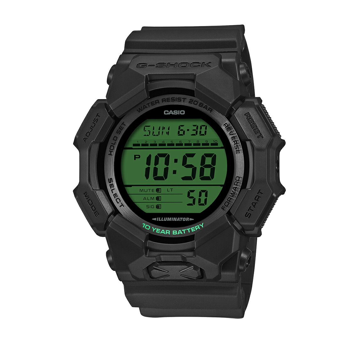 CASIO カシオ G-SHOCK Gショック BLACK AND ELECTRO GREEN GD-010BEG-1JF