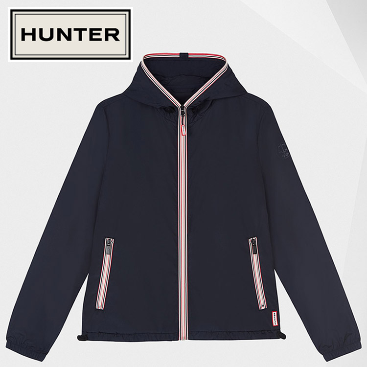 肌触りがいい Hunter ハンター オリジナル プリンティッド ライトウェイト パッカブル シェル ジャケット Wro1323rsf Nvy レディース Gzoneゴルフ 注目ブランド Www Ebookche Ir