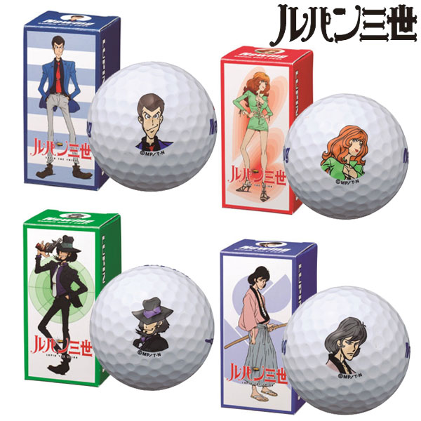 楽天市場 ブリヂストンゴルフ ルパン三世 ゴルフボール G1j16z ボールギフト 2p ニューイングスーパーソフトフィール 19年継続モデル キャラクターシリーズ Gzoneゴルフ