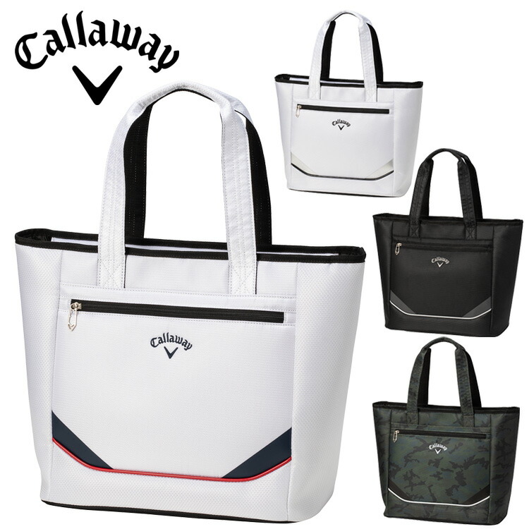 Callaway キャロウェイ ゴルフ 大判トートバッグ【ホワイト】新品！ キャロウェイ（CALLAWAY）（レディース）ゴルフ バッグ アップ