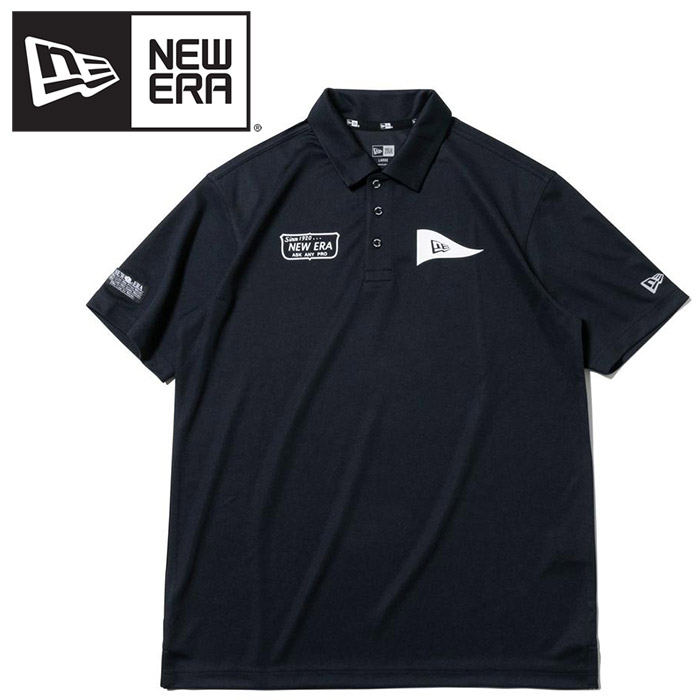 日本正規品人気が高い のgolf 半袖ポロシャツ ゴルフ メンズ ネイビー New メンズ 鹿の子 ネイビー 21秋冬 ニューエラ あす楽対応 Era ダブルロゴ ゴルフウェア 代引き手数料無料 の