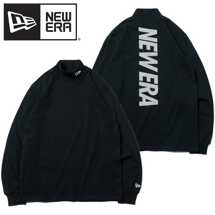 9月3日入荷分 ニューエラ ゴルフ 長袖 パフォーマンス Tシャツ ハイカラーネック ドット ブラック メンズ ゴルフウェア 21秋冬 Sermus Es