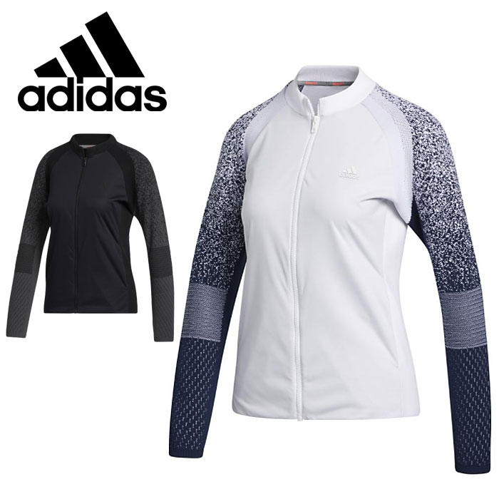 あす暢気一致 アディダス ゴルフ ファブリックミックス ストレッチ長袖ウインドブレーカー レディース ゴルフお召し物 秋冬 Ins17 Nenewsroom Com