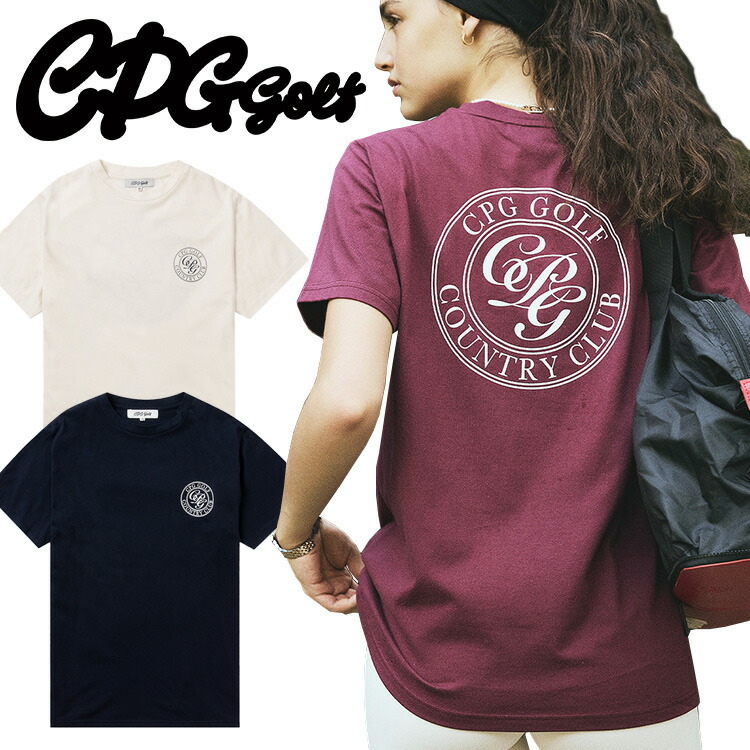 【当店在庫】CPG GOLF ラウンドロゴ プリントTシャツ レディース 2025秋冬 ゴルフウェア 1109-25201