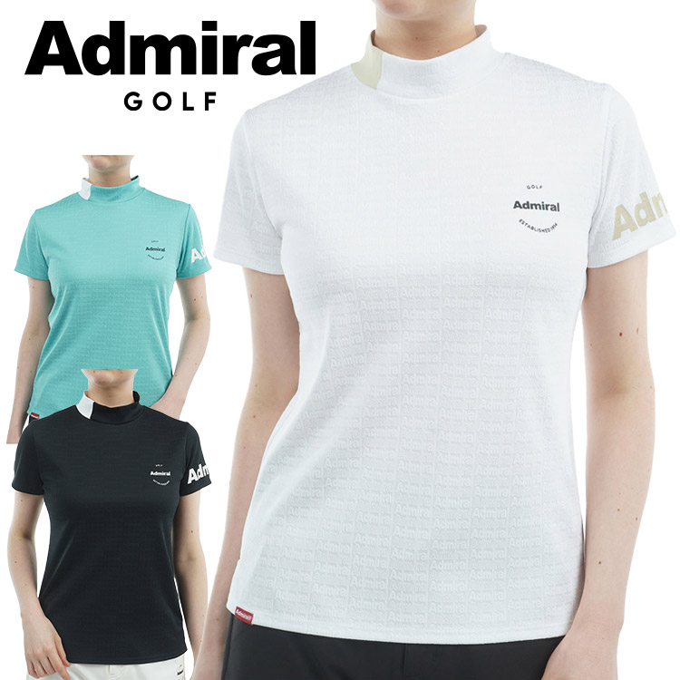 楽天市場】アドミラルゴルフ シャツ モックシャツ レディース 半袖