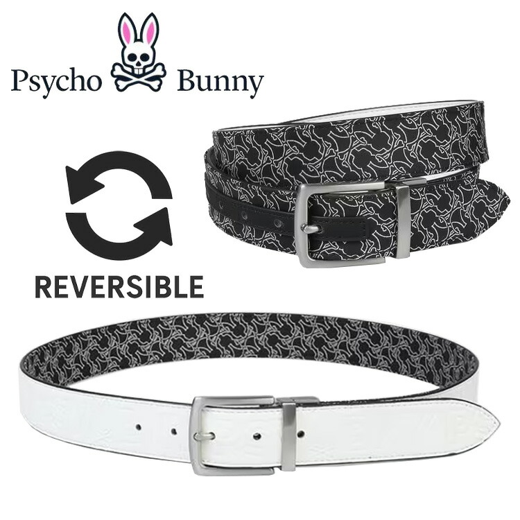【全品尖んがり3倍以上★要エントリー】【当店店卸し資産】サイコバニーゴルフ PSYBNY リバーシブルベルト GF740 2026春夏