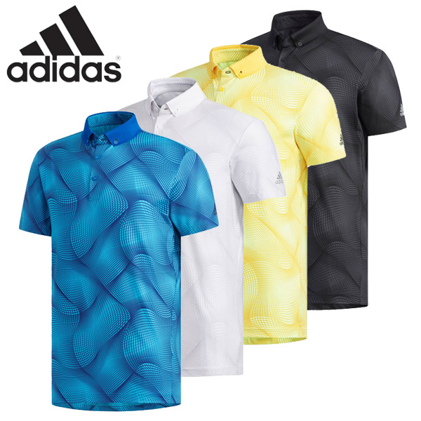 adidas yellow golf shirt