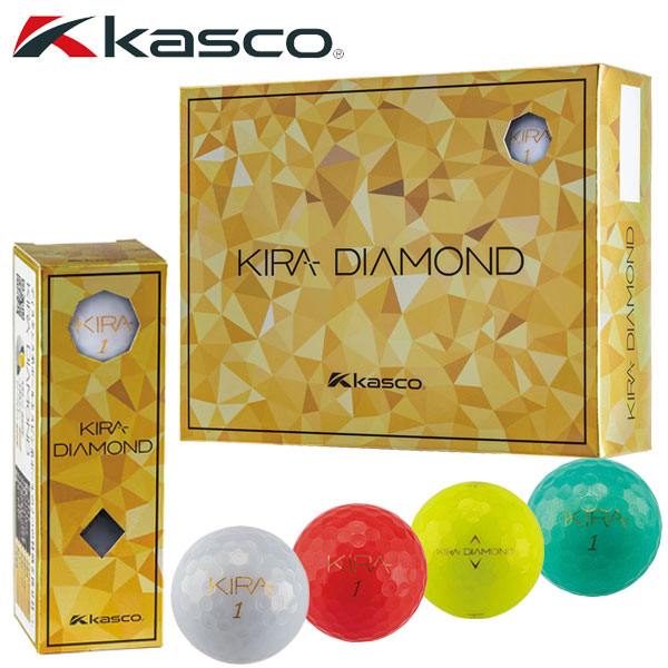 【当店在庫】キャスコ KIRA DIAMOND2 キラ ダイヤモンド2 ゴルフボール 1ダース(12P)