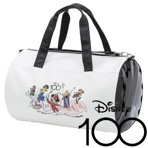 【あす楽対応】【送料無料】 ディズニー ゴルフ Disney100 ボストンバッグ ホワイト 73220-422-010 【sp-sbn】画像