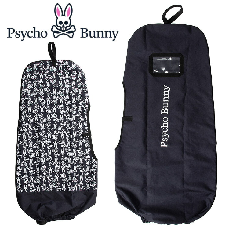 サイコバニー　Psycho Bunnyゴルフバック&宅配用カバー Psycho Bunny サイコバニー ゴルフ キャディバッグ ゴルフバッグ