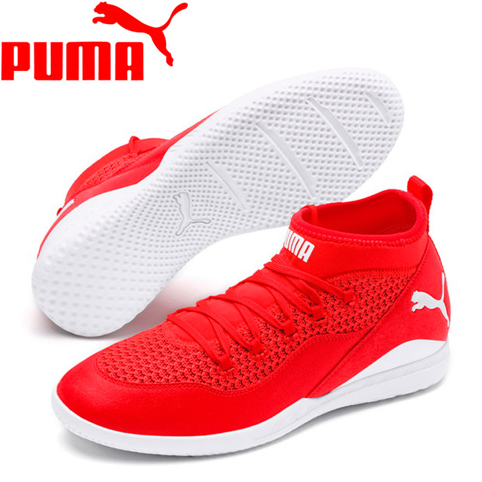 red puma indoor soccer shoes