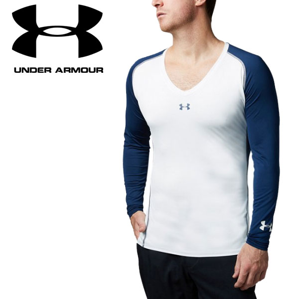 under armour long sleeve v neck mens