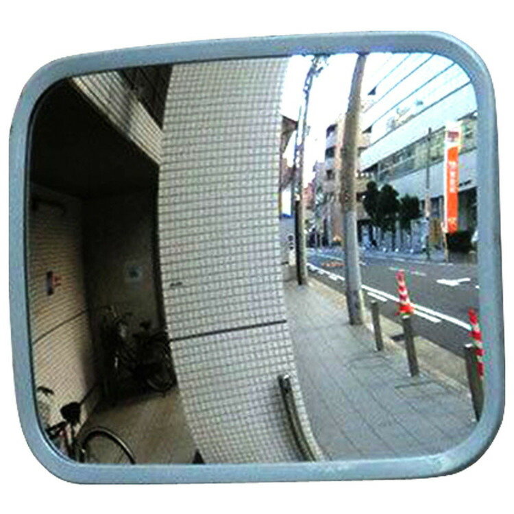 鏡 安全ミラー ガレージミラー ステンレス(ガラス鏡タイプ) 安全ミラー 車庫出入口 カーブミラー ガレージミラー 安全確認対策 工場倉庫 金具ステンレス さびない ガラス鏡 鏡飛散防止加工 【TD】 【代引不可】