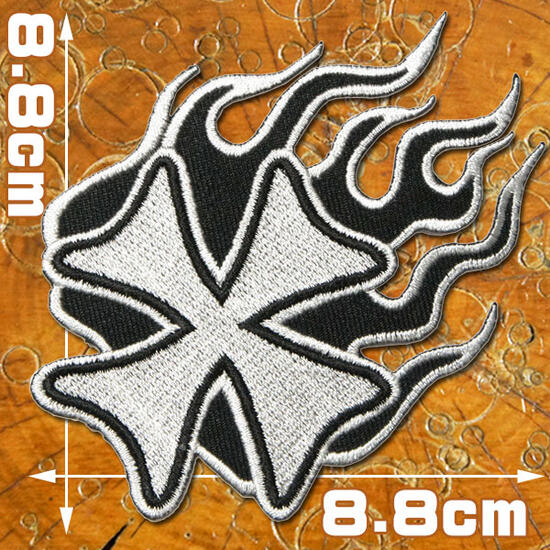 楽天市場】アメカジワッペン【ロングファイヤーパターン】炎