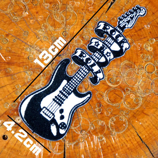 Amazon.co.jp: 刺繍アイロンワッペン パッチ【ROCK N' ROLL
