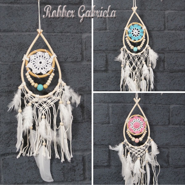 楽天市場】ドリームキャッチャー◇直径6cm◇全長32cm～35cm ナチュラル