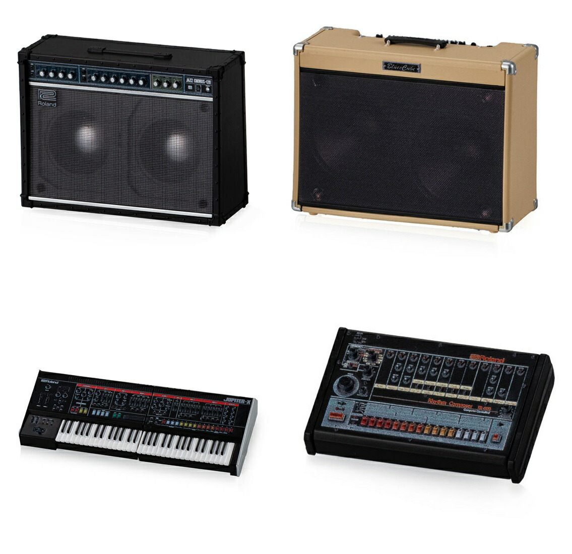 【楽天市場】Roland MINIATURE COLLECTION 全4種セット【在庫品】：ガチャガチャ侍