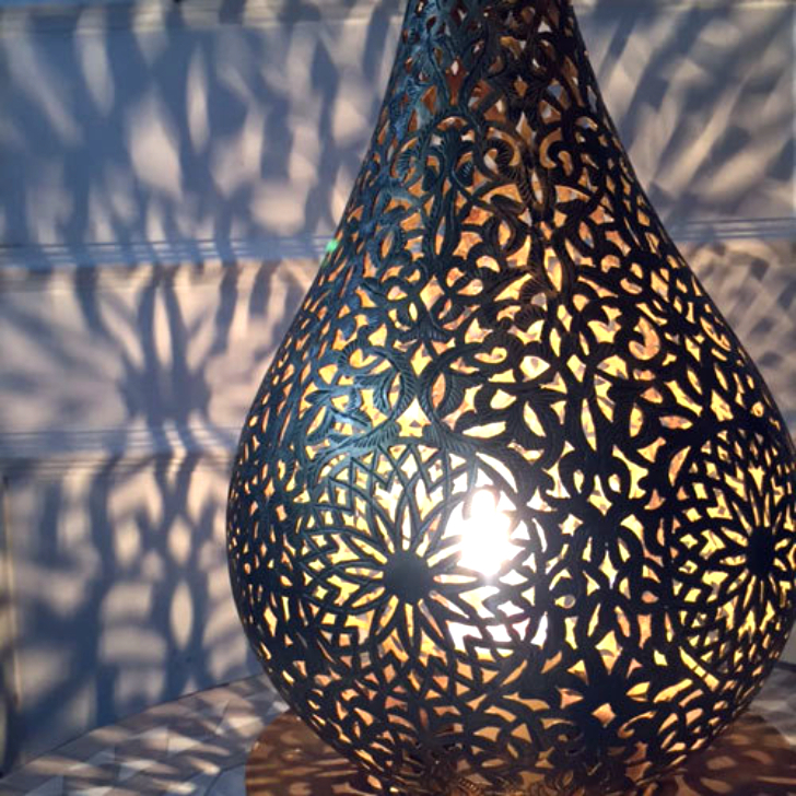 内祝い】 モロッコ ランプ 真鍮ランプ マムーニアM 真鍮 ライト