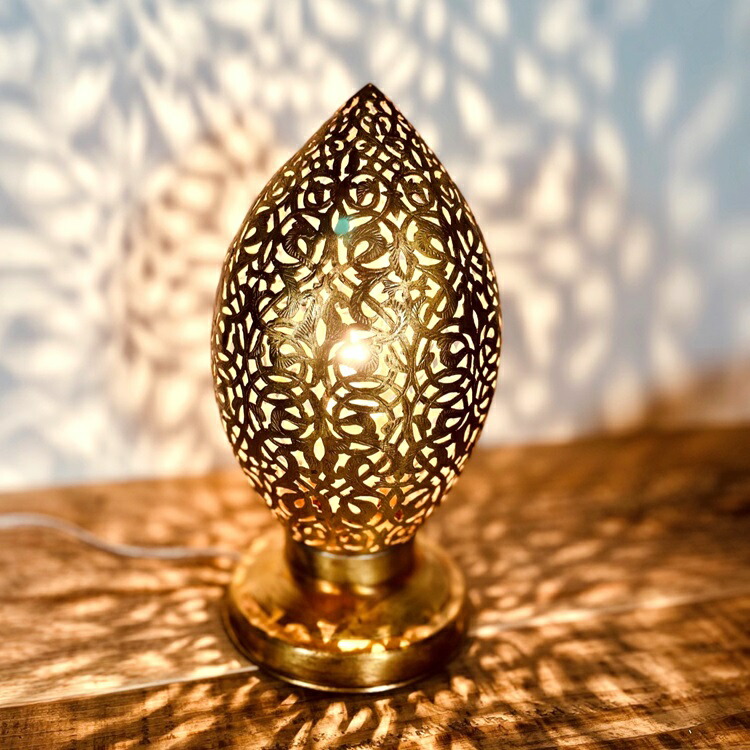 楽天市場】モロッコ 真鍮ランプ「マムーニアS/ゴールド」真鍮 ミニ