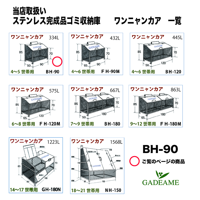 オール不錆鋼製ゴミ収納ボックス ワンニャンカア Bh 90 900 500 850mm Nssc Fw2応用力脚 ステンレス灯 ゴミステイション 大型紙屑篭 埃ボックス 戸外 ゴミとり纏めるウエアハウス ゴミ収納庫 自立アセンブリー 町内会 務用 公共用 マンション マンション にゃんにゃん