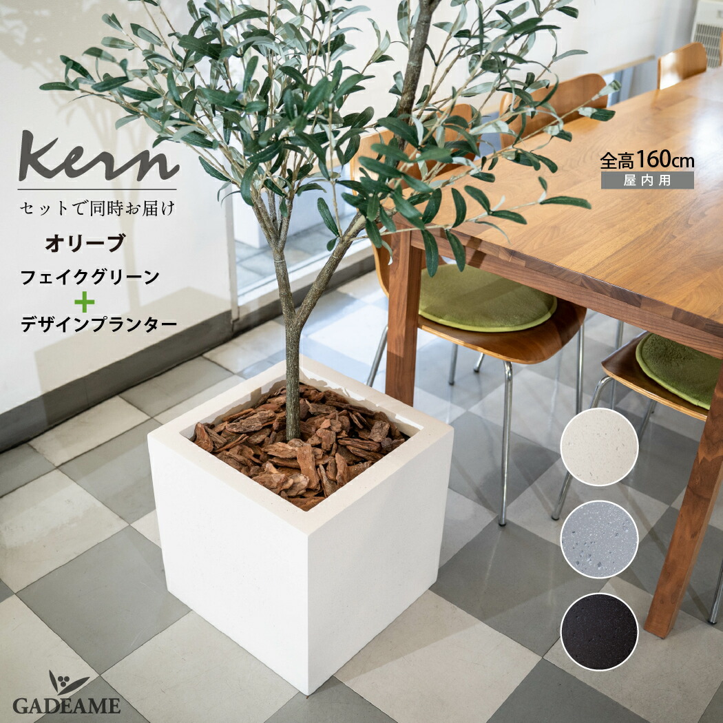 楽天市場】【NEW!】プランター 大型 屋外/屋内 KERN CUBUS 50cm