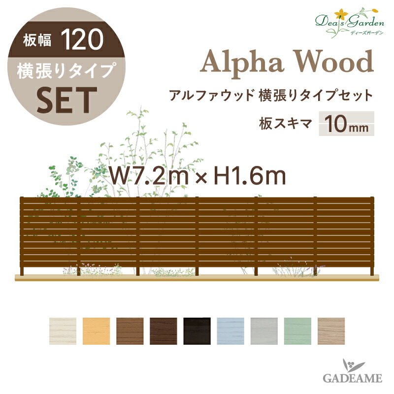 ポイント2倍 アルファウッド Garden ディーズガーデン 送料無料 フェンスセット スキマ10mmのフェンスセット木目調樹脂フェンス ディーズガーデン 板幅1 Alpha アルファウッド 境界フェンスdea S 横張りタイプw70 H1600 おしゃれな目隠しフェンス 木目調 ポイント2倍 アルファウッド Garden ディーズガーデン 送料無料 フェンスセット スキマ10mmのフェンスセット木目調樹脂フェンス ディーズガーデン 板幅1 Alpha アルファウッド 境界フェンスdea S 横張りタイプw70 H1600 おしゃれな目隠しフェンス 木目調