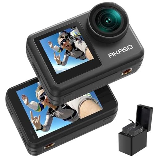 AKASO Brave 7 LE 動き写真器 4K60fps 20MP IPX7本機雨合羽 40M雨合羽 水中写真器 六軸手ぶれ手を加える 動きカム デュアル色合い タッチパネル式 タイムラプス 無線LAN/Type-C外の方マイクロホン相応う