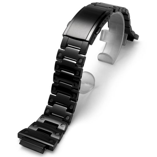 Korlexchi316ステンレスブレスレット腕時計バンドカスタム金属ベルトウォッチパーツCasio対応カシオ対応G-SHOCK対応メンズGM5600GM-5600B(ブラック)