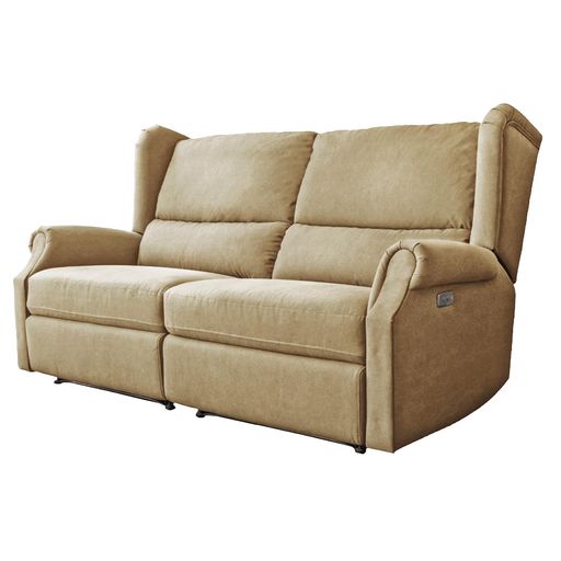 GART 電動リクライニングソファ 幅184cm 奥行き97cm ハイバック ベージュ COLMA|NextGenShop