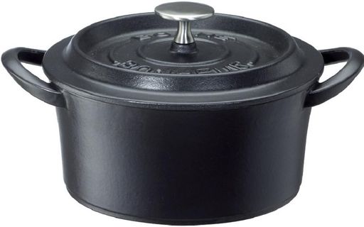 イシガキ産業 イシガキ 両手鍋 鉄鋳物 ボン・ボネール ココット ガス火 IH 兼用 ブラック 22cm|NextGenShop
