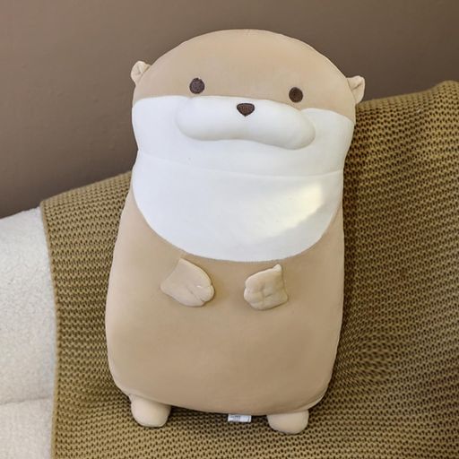 カワウソぬいぐるみ 縫い包み アニマル 動物 可愛い 寝具 クッション おもちゃ 添い寝枕 プレゼント だきまくら 抱き枕 ぬいぐるみ グッズ 子供・彼女への贈り物 ギフト 置物 足枕 カッコイイ 柔らかい 寝室 お誕生日 添寝枕 ブラウン プレゼント用