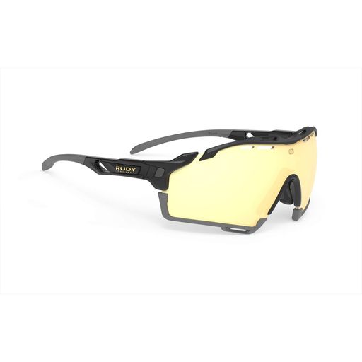 [ルディプロジェクト]RudyProjectスポーツサングラス自転車ロードバイクトライアスロンマラソンジョギングテニス野球CUTLINEカットラインブラックグロスフレーム/マルチレーザーゴールドレ…