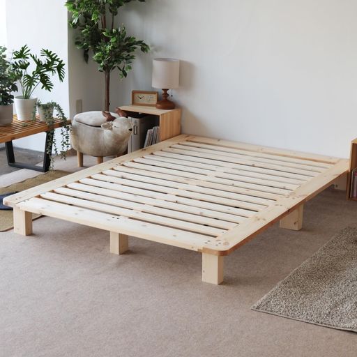 楽天市場】DEWEL ベッドフレーム セミダブル 幅123×長さ200×高さ20cm