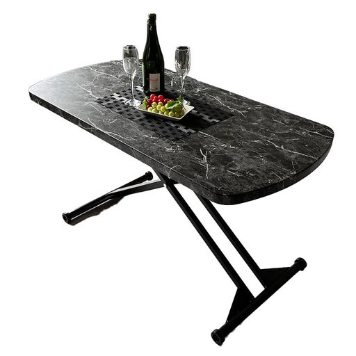 アルファタカバ 昇降式テーブル 120 昇降テーブル 幅120cm 奥行60cm 高さ27~75cm キャスター付き 昇降式 ダイニングテーブル ローテーブル センターテーブル リフトテーブル 昇降式テーブル 折…|NextGenShop